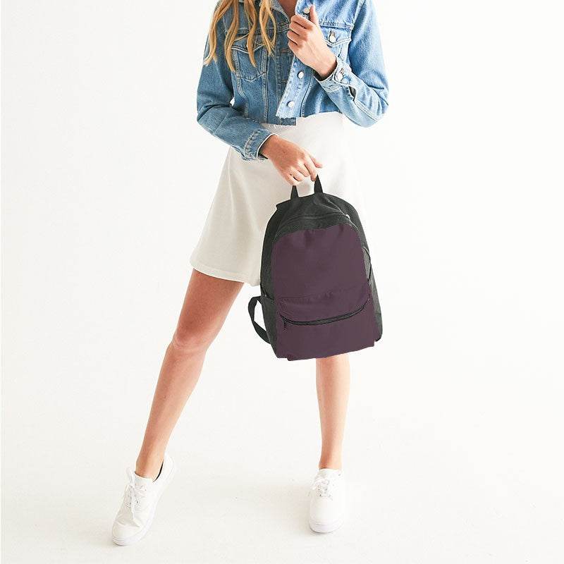 Medium-Dark Neutral Magenta Canvas Backpack (PIM2-NE-MD) - Woman