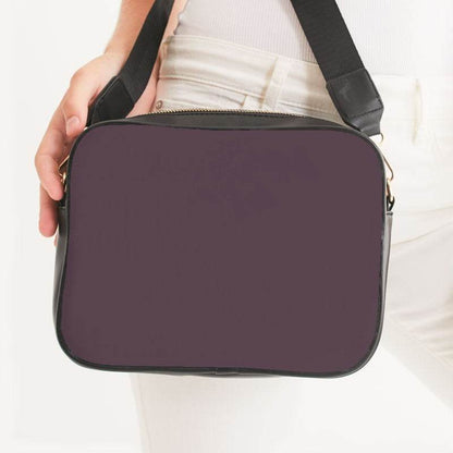 Medium-Dark Neutral Magenta Crossbody Bag (PIM2-NE-MD) - Woman Front CloseUp