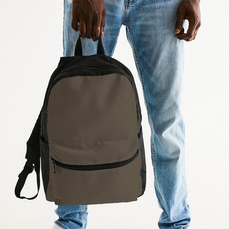 Medium-Dark Neutral Orange Canvas Backpack (YO2-NE-MD) - Man Holding