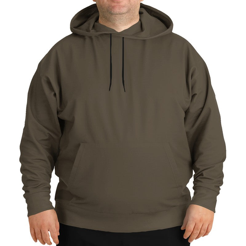 Medium-Dark Neutral Orange Hoodie PLUS (YO2-NE-MD) - Man Front PLUS