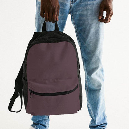 Medium-Dark Neutral Pink Canvas Backpack (PI-NE-MD) - Man Holding