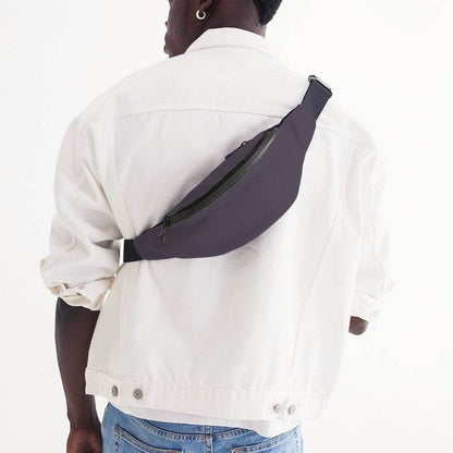 Medium-Dark Neutral Purple Belt Bag (MPU2-NE-MD) - Man Back