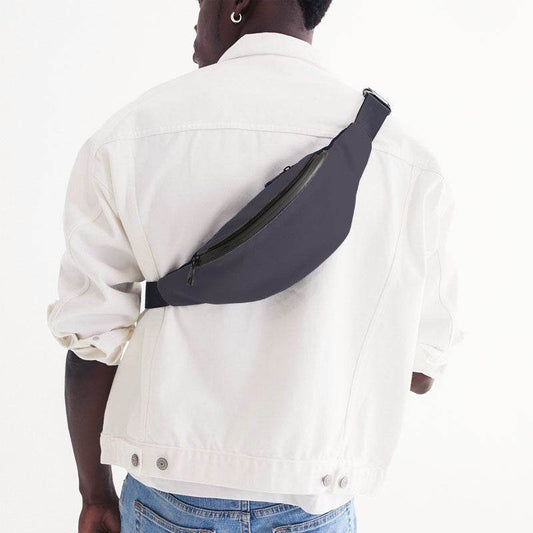 Medium-Dark Neutral Purple Belt Bag (PU-NE-MD) - Man Back