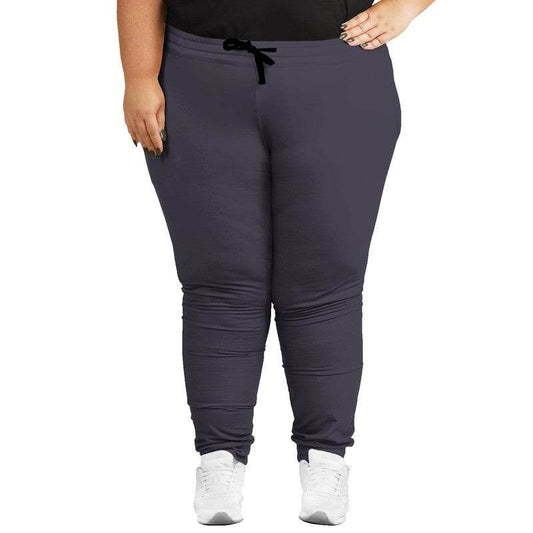 Medium-Dark Neutral Purple Joggers PLUS (PU-NE-MD) - Woman Front PLUS