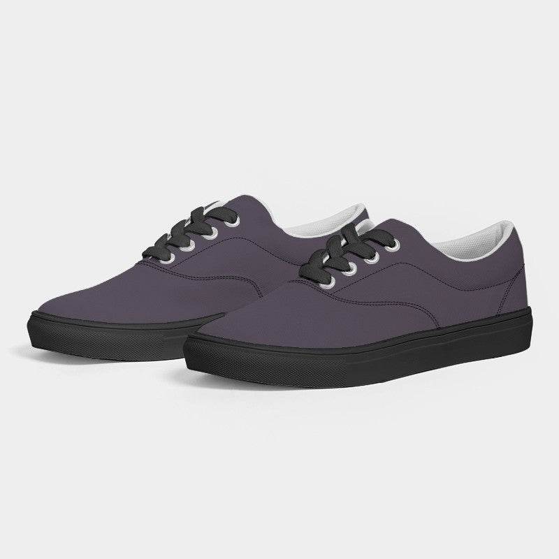 Medium-Dark Neutral Purple Women's Canvas Sneakers (MPU2-NE-MD) - Side 3
