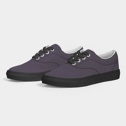 Medium-Dark Neutral Purple Women's Canvas Sneakers (MPU2-NE-MD) - Side 3