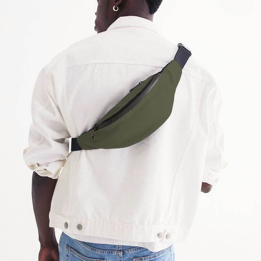 Medium-Dark Neutral Yellow Belt Bag (LY2-NE-MD) - Man Back