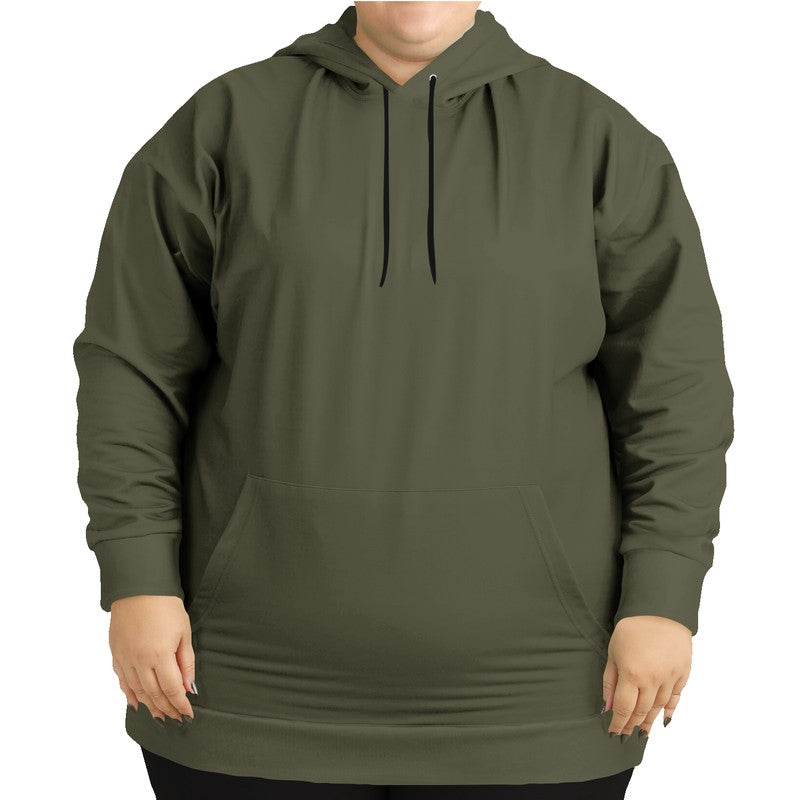 Medium-Dark Neutral Yellow Hoodie PLUS (LY2-NE-MD) - Woman Front PLUS
