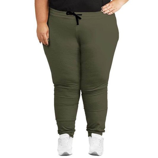 Medium-Dark Neutral Yellow Joggers PLUS (LY2-NE-MD) - Woman Front PLUS