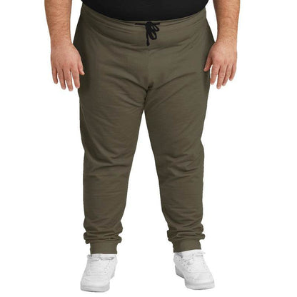Medium-Dark Neutral Yellow Joggers PLUS (Y-NE-MD) - Man Front PLUS