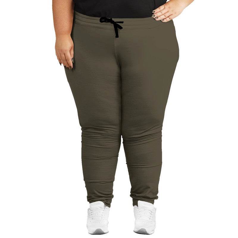Medium-Dark Neutral Yellow Joggers PLUS (Y-NE-MD) - Woman Front PLUS