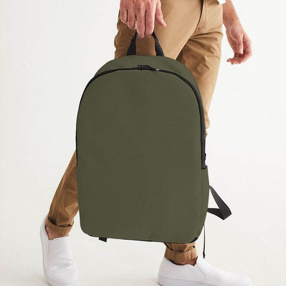 Medium-Dark Neutral Yellow Waterproof Backpack (LY2-NE-MD) - Man Holding CloseUp