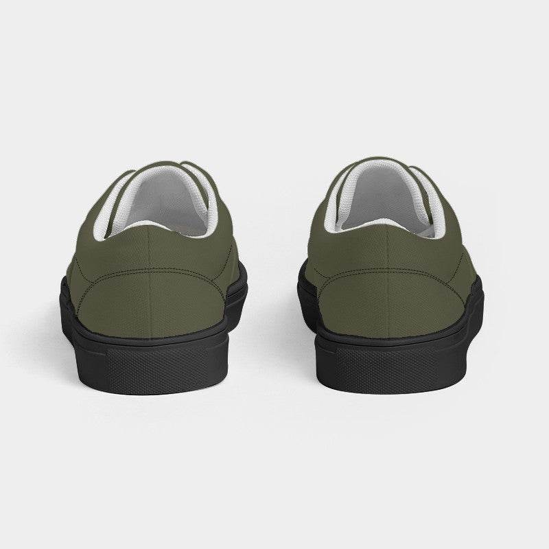 Medium-Dark Neutral Yellow Women's Canvas Sneakers (LY2-NE-MD) - Back