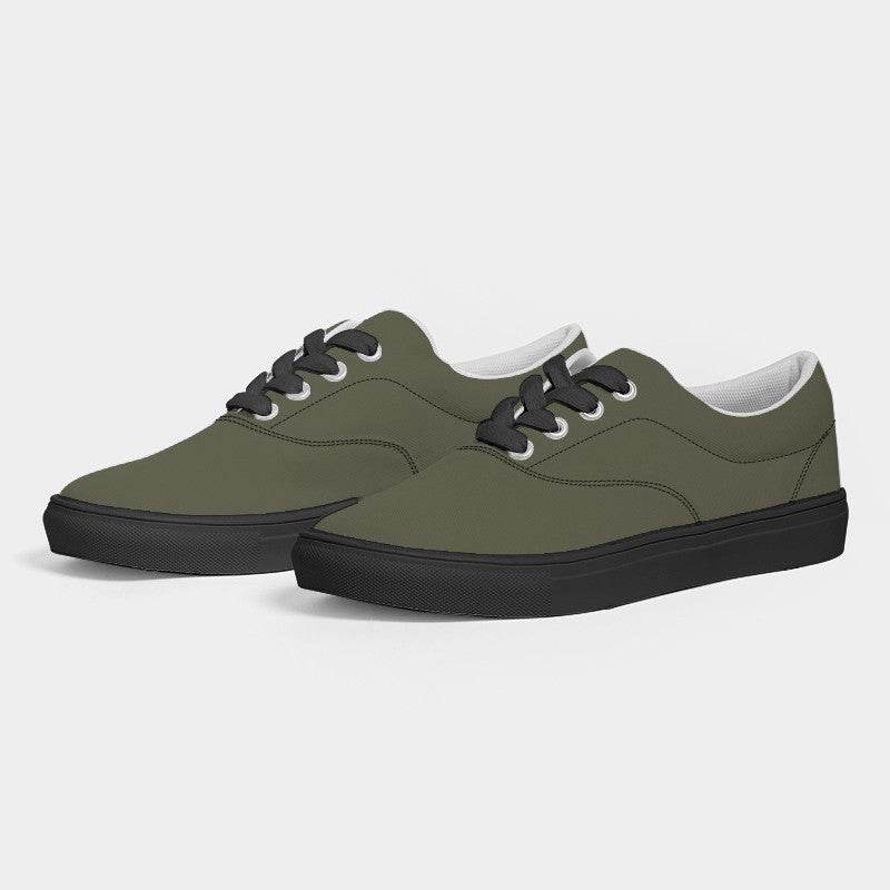 Medium-Dark Neutral Yellow Women's Canvas Sneakers (LY2-NE-MD) - Side 3