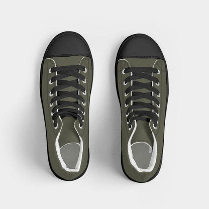 Medium-Dark Neutral Yellow Women's High-Top Canvas Sneakers (LY2-NE-MD) - Top
