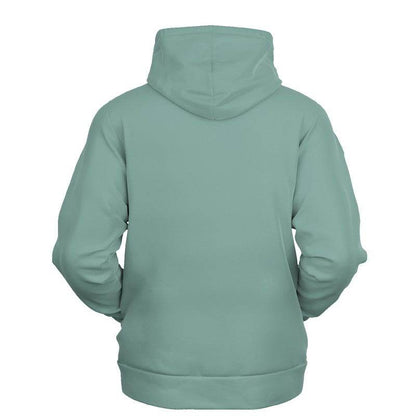 Medium-Light Fully-Muted Blue-Green Hoodie (BG-FM-ML) - Ghost Back