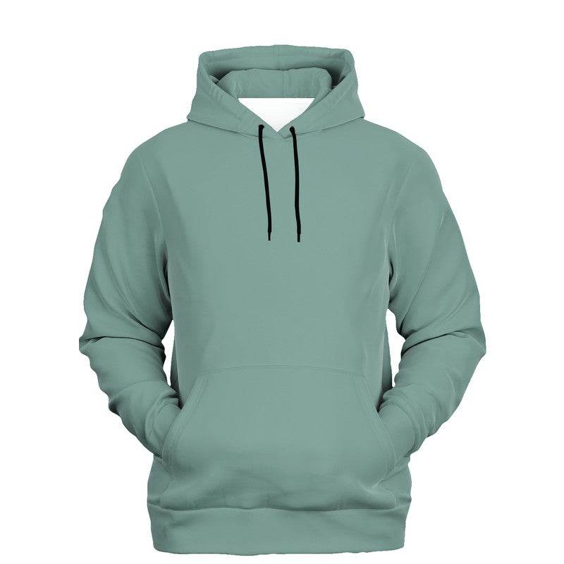 Medium-Light Fully-Muted Blue-Green Hoodie (BG-FM-ML) - Ghost Front
