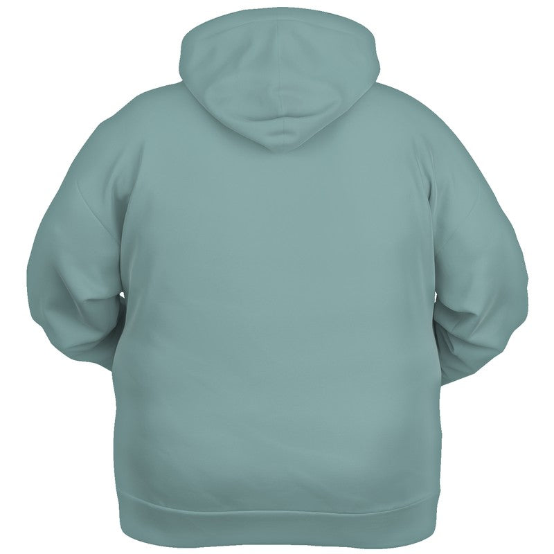 Medium-Light Fully-Muted Blue-Green Hoodie PLUS (CBG2-FM-ML) - Ghost Back PLUS