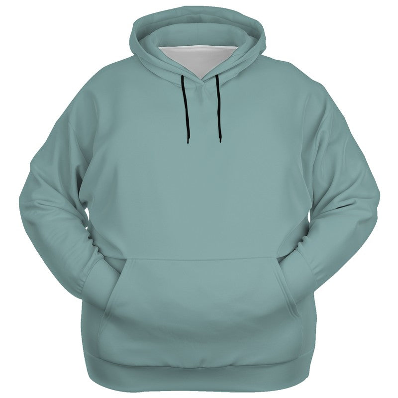 Medium-Light Fully-Muted Blue-Green Hoodie PLUS (CBG2-FM-ML) - Ghost Front PLUS