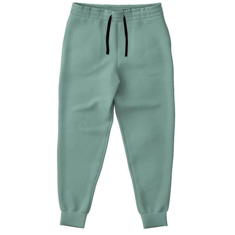 Medium-Light Fully-Muted Blue-Green Joggers (BG-FM-ML) - Front