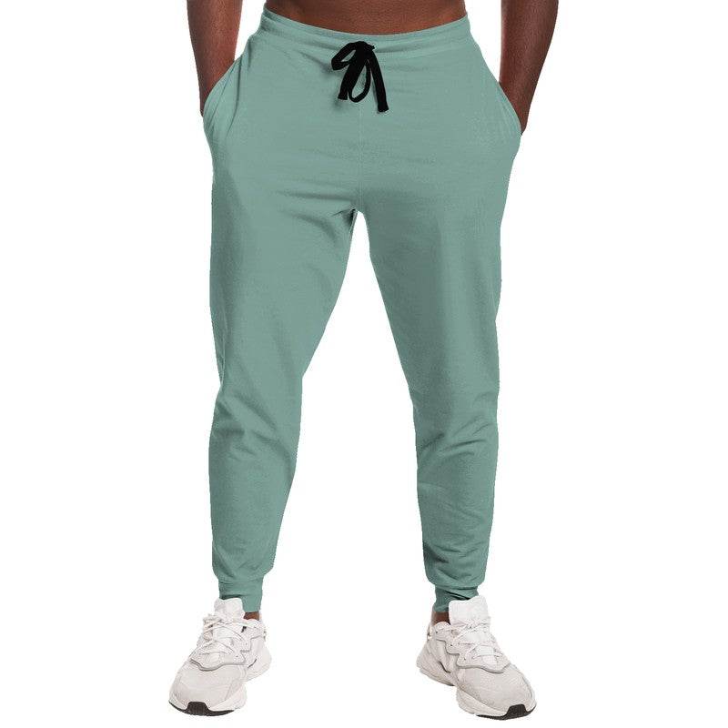 Medium-Light Fully-Muted Blue-Green Joggers (BG-FM-ML) - Man Front