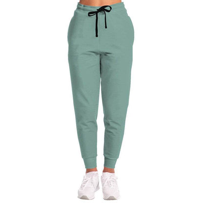 Medium-Light Fully-Muted Blue-Green Joggers (BG-FM-ML) - Woman Front