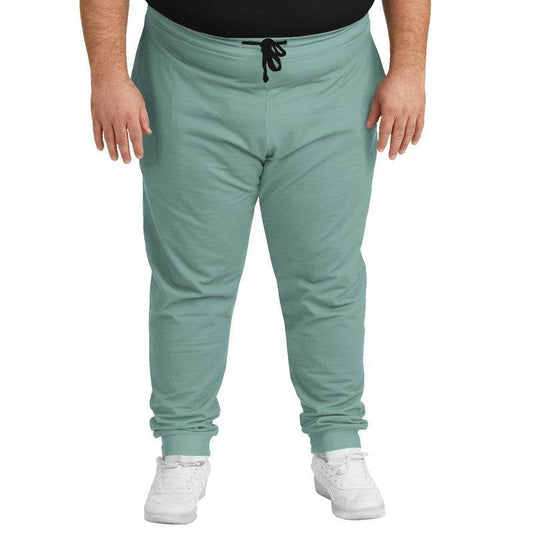 Medium-Light Fully-Muted Blue-Green Joggers PLUS (BG-FM-ML) - Man Front PLUS