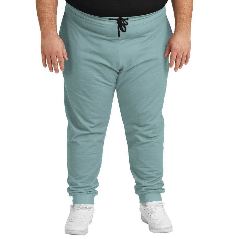 Medium-Light Fully-Muted Blue-Green Joggers PLUS (CBG2-FM-ML) - Man Front PLUS