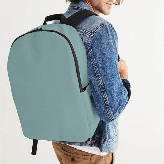 Medium-Light Fully-Muted Blue-Green Waterproof Backpack (CBG2-FM-ML) - Man CloseUp