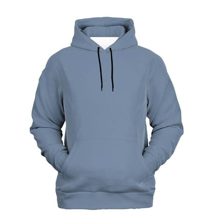Medium-Light Fully-Muted Blue Hoodie (IB2-FM-ML) - Ghost Front