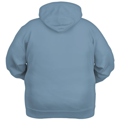 Medium-Light Fully-Muted Blue Hoodie PLUS (B-FM-ML) - Ghost Back PLUS