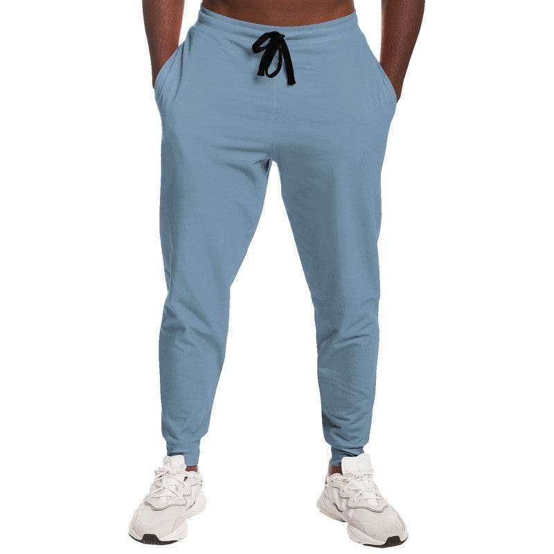 Medium-Light Fully-Muted Blue Joggers (B-FM-ML) - Man Front