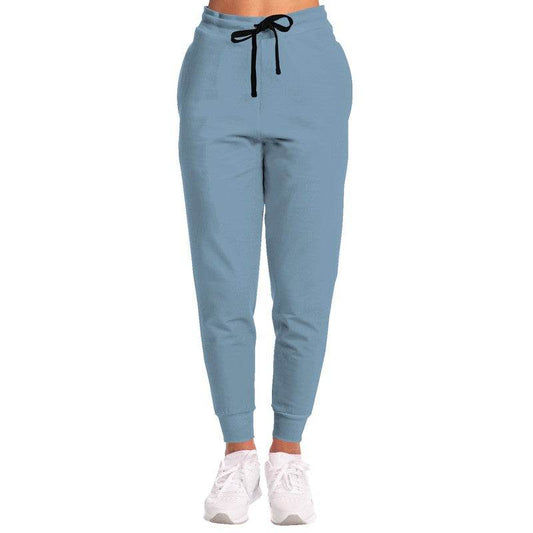 Medium-Light Fully-Muted Blue Joggers (B-FM-ML) - Woman Front