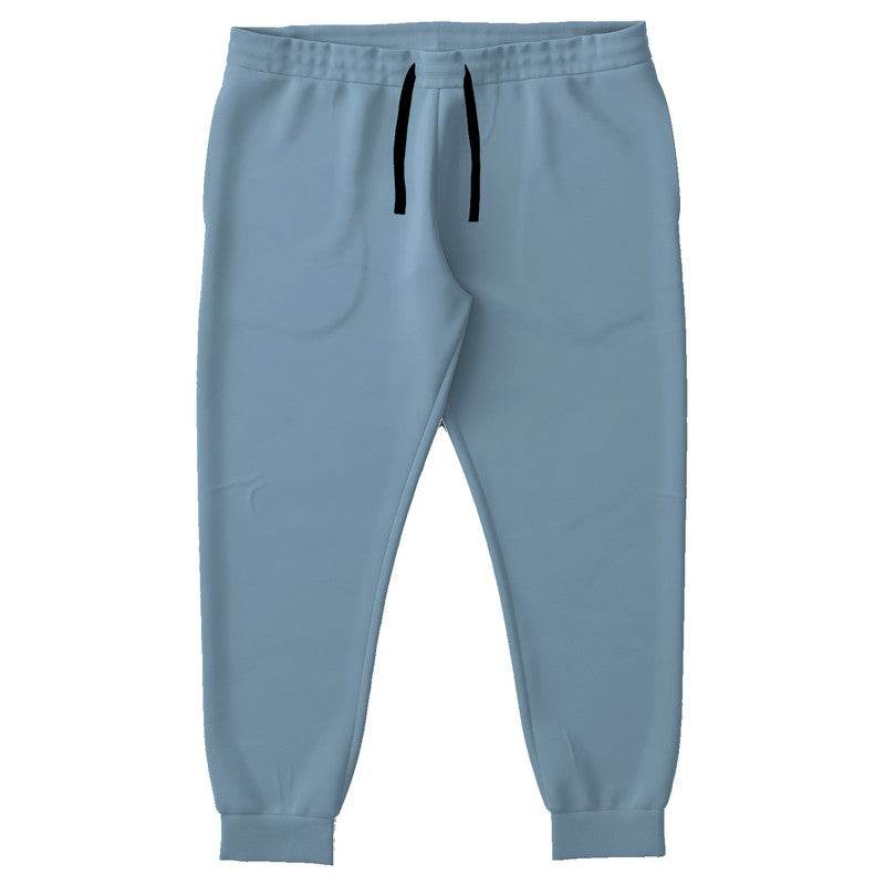 Medium-Light Fully-Muted Blue Joggers PLUS (B-FM-ML) - Front PLUS