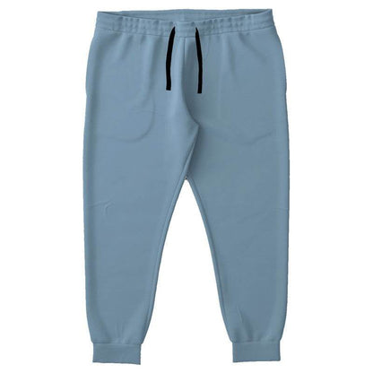 Medium-Light Fully-Muted Blue Joggers PLUS (B-FM-ML) - Front PLUS