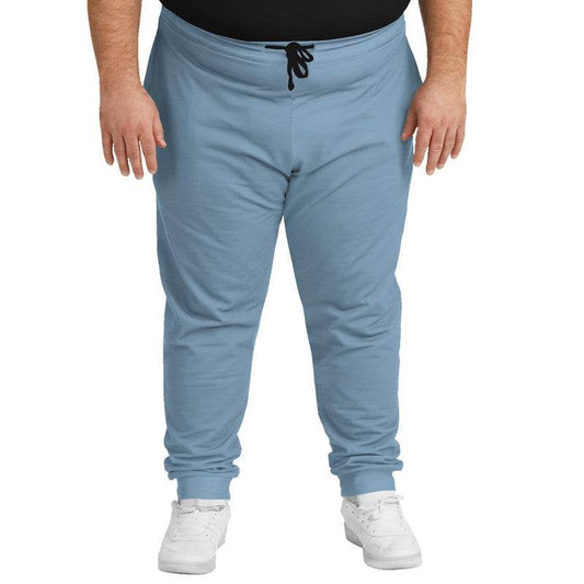Medium-Light Fully-Muted Blue Joggers PLUS (B-FM-ML) - Man Front PLUS