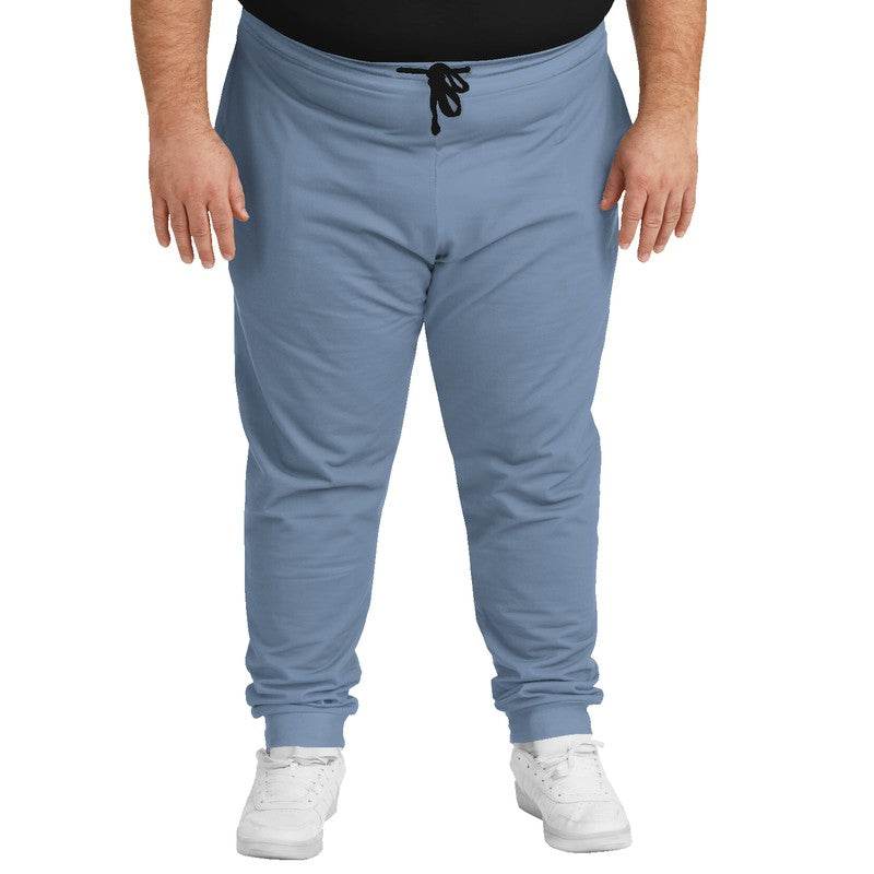 Medium-Light Fully-Muted Blue Joggers PLUS (IB2-FM-ML) - Man Front PLUS