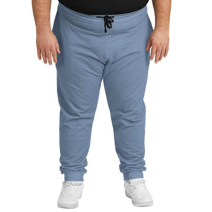 Medium-Light Fully-Muted Blue Joggers PLUS (IB2-FM-ML) - Man Front PLUS