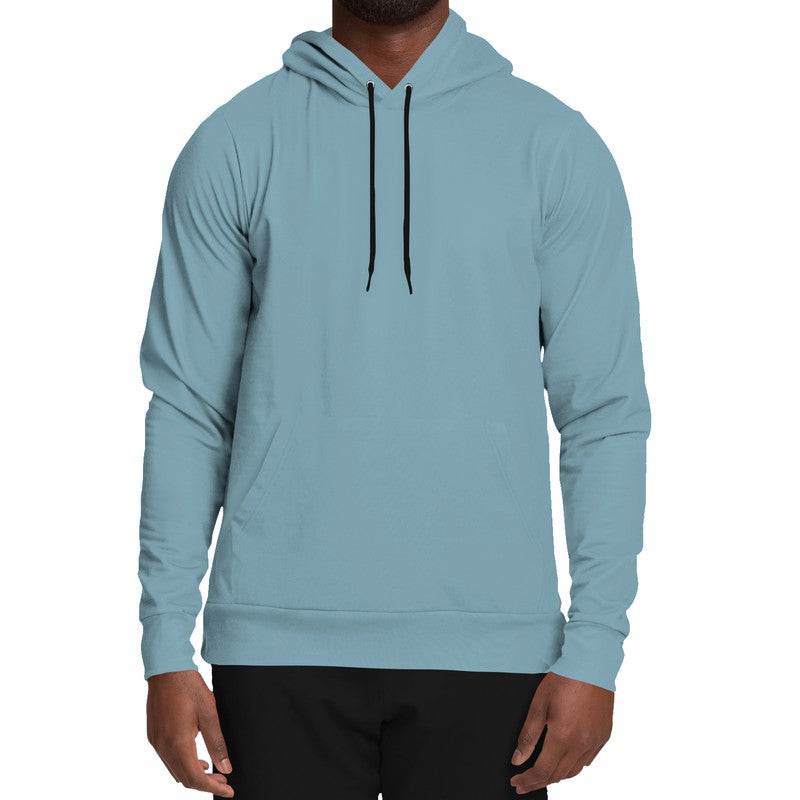 Medium-Light Fully-Muted Cyan Hoodie (BC2-FM-ML) - Man Front