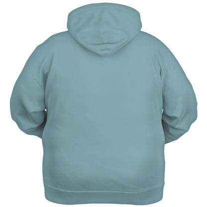 Medium-Light Fully-Muted Cyan Hoodie PLUS (C-FM-ML) - Ghost Back PLUS
