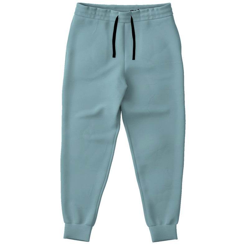 Medium-Light Fully-Muted Cyan Joggers (C-FM-ML) - Front