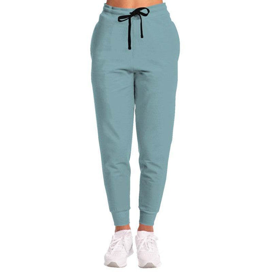 Medium-Light Fully-Muted Cyan Joggers (C-FM-ML) - Woman Front