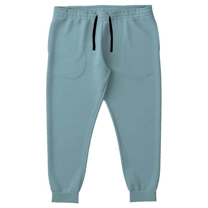 Medium-Light Fully-Muted Cyan Joggers PLUS (C-FM-ML) - Front PLUS