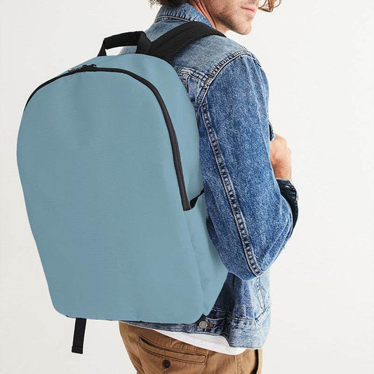 Medium-Light Fully-Muted Cyan Waterproof Backpack (BC2-FM-ML) - Man CloseUp