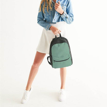 Medium-Light Fully-Muted Green Canvas Backpack (BGG2-FM-ML) - Woman