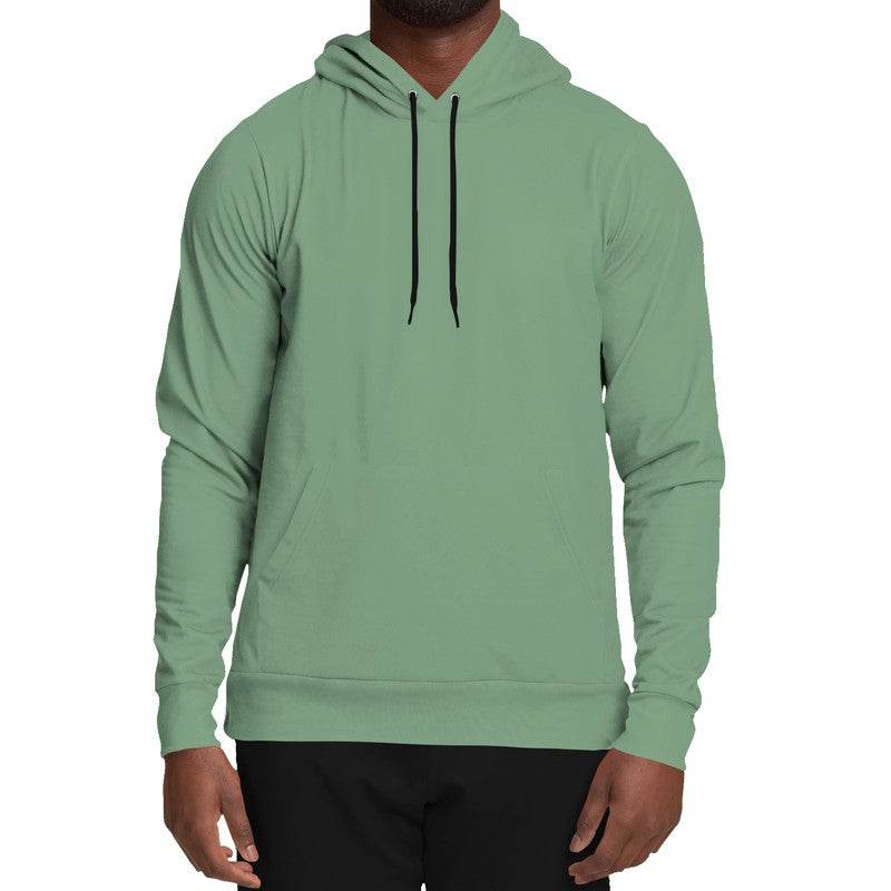 Medium-Light Fully-Muted Green Hoodie (G-FM-ML) - Man Front