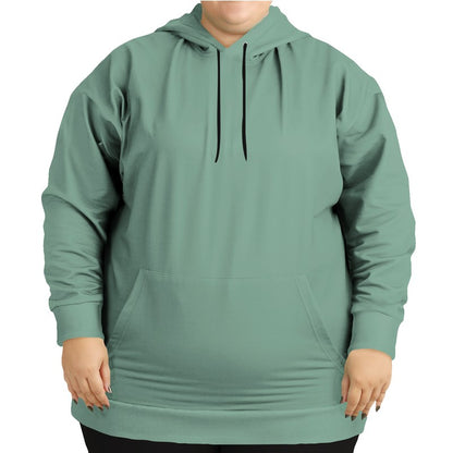 Medium-Light Fully-Muted Green Hoodie PLUS (BGG2-FM-ML) - Woman Front PLUS