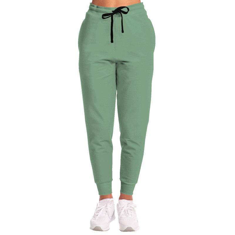 Medium-Light Fully-Muted Green Joggers (G-FM-ML) - Woman Front