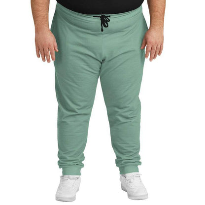 Medium-Light Fully-Muted Green Joggers PLUS (BGG2-FM-ML) - Man Front PLUS