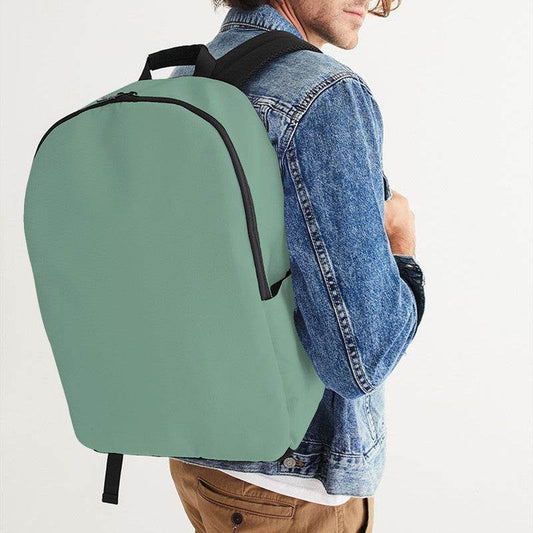 Medium-Light Fully-Muted Green Waterproof Backpack (BGG2-FM-ML) - Man CloseUp